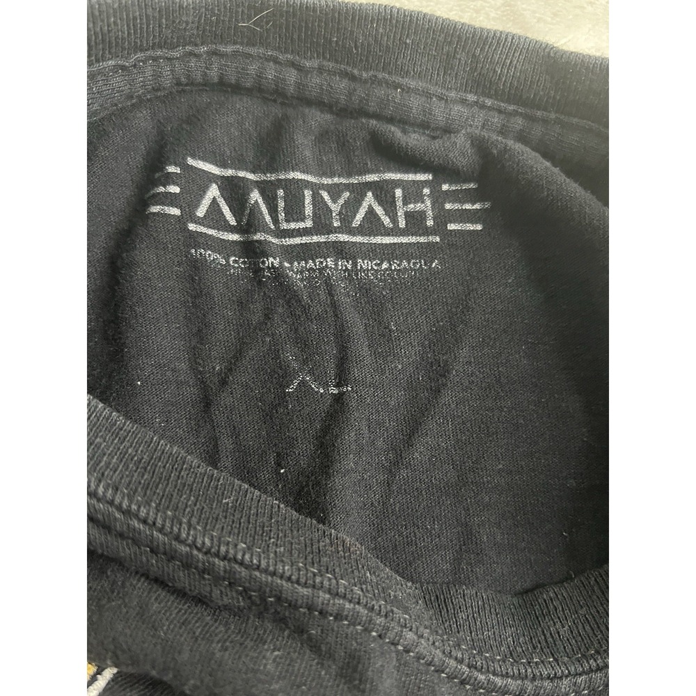 Aaliyah Mens Shirt Xl Black Trippy Logo Official R&B View 2
